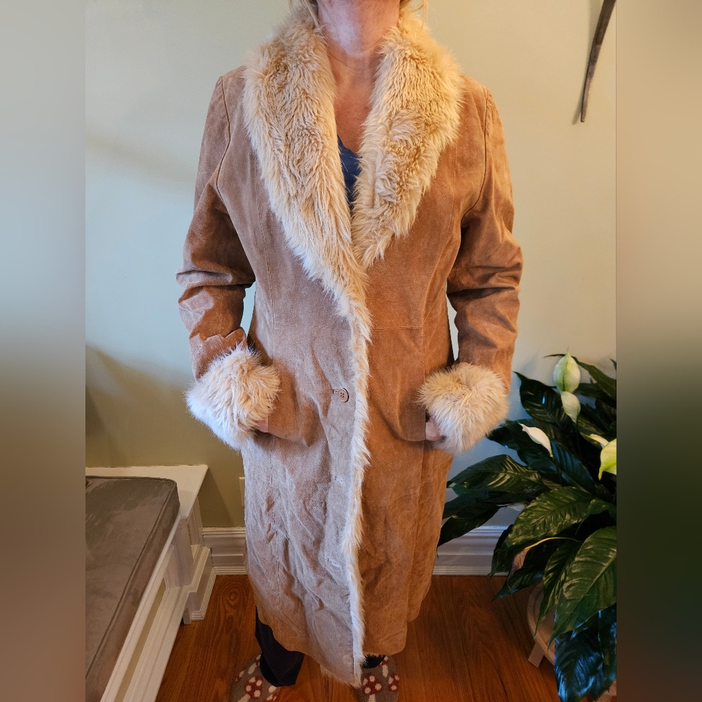 Wilsons Suede Shearling Leather Jacket